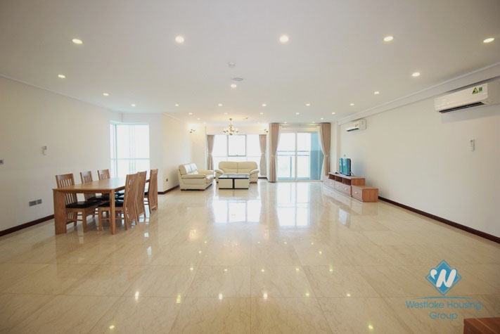 Spacious well finished apartment for rent in Ciputra, Tay Ho